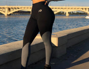 Love Gray/Black Scrunch Leggings